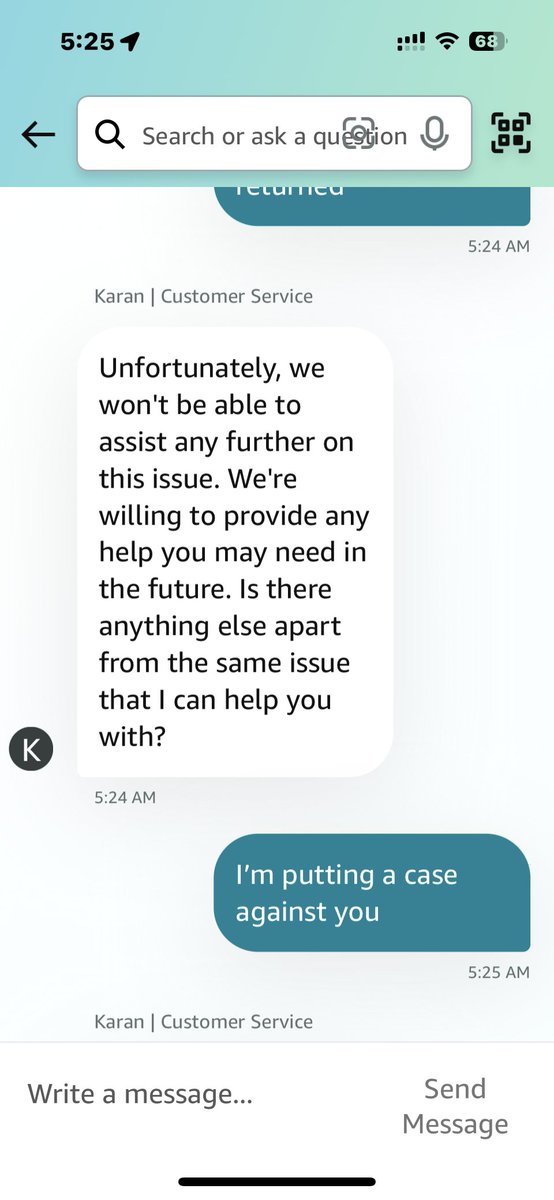 Ensocure's tweet photo. @amazonIN @amazon @BangaloreMirror @timesofindia 
I have been cheated out of 70k rupees by amazon india blatantly. I have all the proof in tyhe form of screenshots showingf they would pick it up but refused. Now they are saying they wont help anymore. I've been ripped off 70,000 rupees