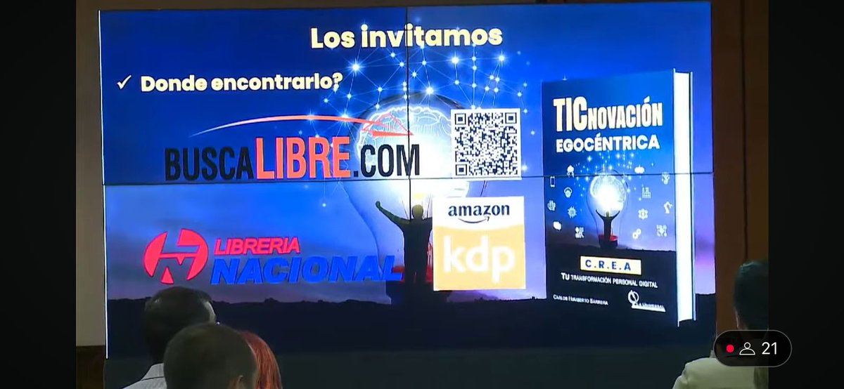 chbarrer's tweet photo. Les comparto imágenes del lanzamiento de mi libro TICnovación Egocéntrica 📘 el pasado sábado. 
👉Adquierelo aquí: https://t.co/8jv7YIXH1Z
📲 Próximamente en Amazon y en la Librería Nacional 📚.
¿No pudiste asistir? 😢 Puedes revivirlo aquí 🎥:
👉 https://t.co/QsNKjJlBsr https://t.co/J4oSYGd0uK