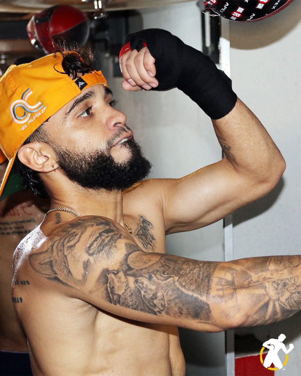 GoldenBoyBoxing's tweet image. Oscar Collazo with the finishing touches on camp before heading out to Cancun! He takes on Mexico's Edwin Cano in the co-main event!! 🇵🇷 🆚 🇲🇽

#ZepedaFarmer2 | #TheREMATCH LIVE on DAZN March 29