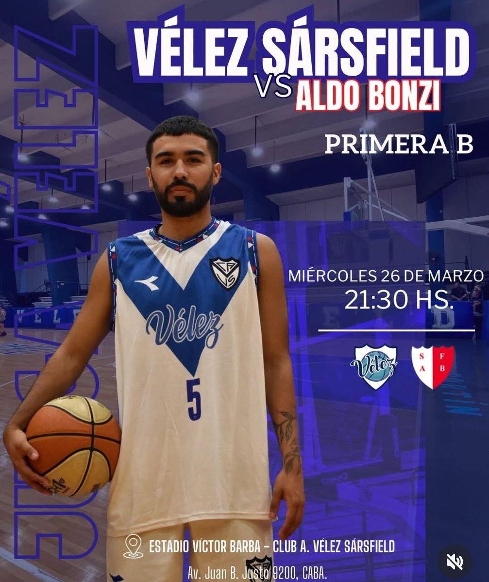 🔜 TORNEO METROPOLITANO 

🏀 FECHA 3️⃣ | MASCULINO TIRA A
RACING 🆚️ #VÉLEZ 
📆 Miérc 26/03 🕣 20.30 hs.
🏟️ Centro Deportivo Racing 

🏀 FECHA 3️⃣ |  MASCULINO TIRA B
#VÉLEZ 🆚️ ALDO BONZI
📆 Miérc 26/03 🕣 21.30 hs.
🏟️ Estadio Víctor Barba 

💪🏼 ¡Vamos <a href="/basquetvelez/">Vélez Básquet</a>! 💙