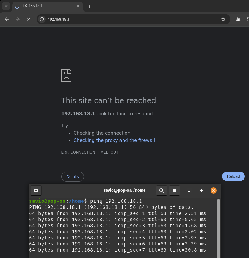 savio_rds's tweet photo. @ayubio @ayubio a Giga bloqueia o acesso ao GUI do terminal óptico da Huawei. Mesmo conectando um segundo roteador no cabo, o servidor DNS fica atribuído ao Huawei :s acredito que isso seja um padrão para todos os clientes.

192.168.18.1 é inacessível via browser, mas é pingável. https://t.co/wgLJl7HEh8