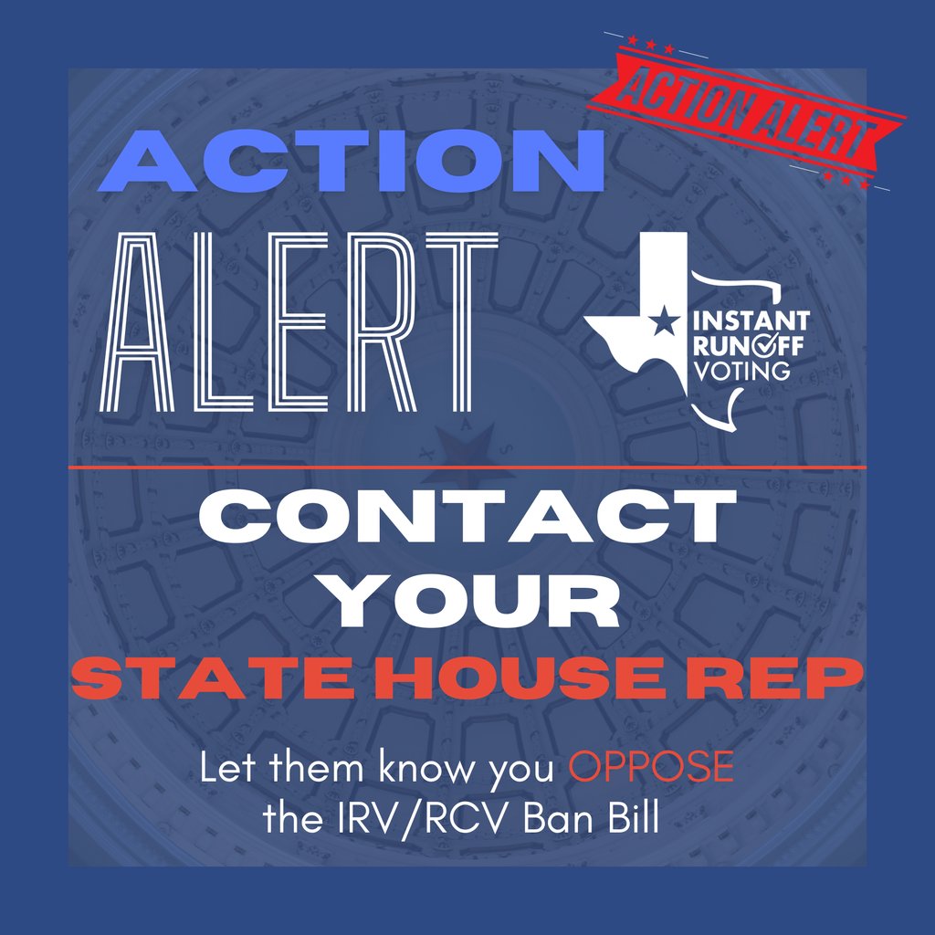 Instant Runoff Voting for Texas tweet media