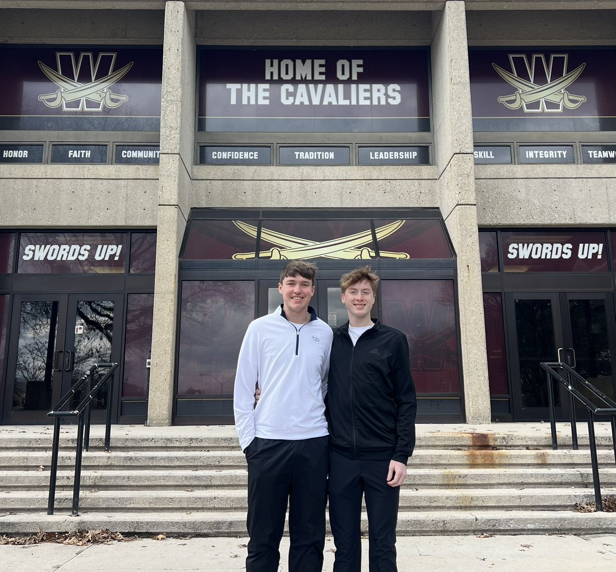 First college visit for <a href="/palmer_hanlin/">Palmer Hanlin</a> and <a href="/Drew_Brown_21/">Drew Brown</a> !  Thanks to everyone at <a href="/WalshUniversity/">Walsh University</a> .  Especially <a href="/CavsCoachYoung/">Jeff Young</a> for his time!  Campus and facilities are great   <a href="/WalshCavsHoops/">Walsh Cavaliers Basketball</a>