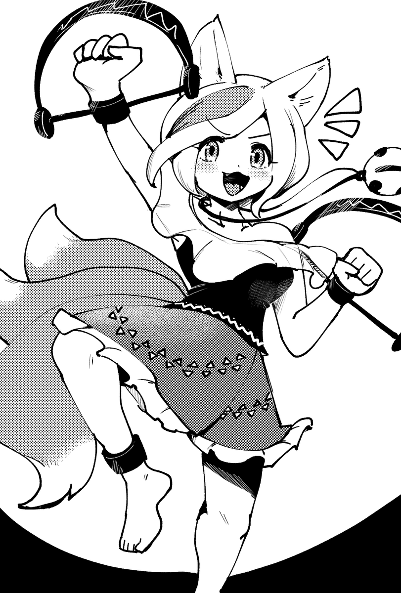東方獣王園 三頭慧ノ子 戦闘中のドット絵の動きかわいくて好き 