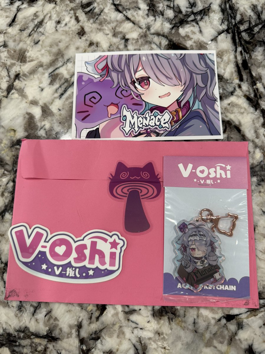 Raunchy_Ryan's tweet photo. I got lucky enough to get a limited edition keychain but nothing else. Now I can take both of my oshi’s with me to work everyday! 😻 #nyaansense https://t.co/Lj3cB7uW73