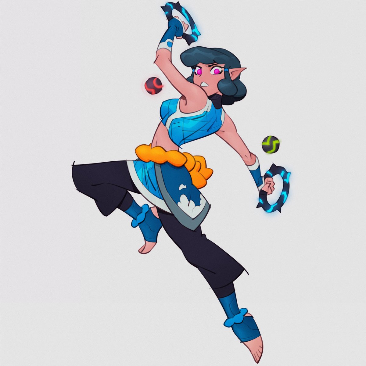 NeoCloudBuster's tweet image. Forgot how to draw anything good for the past couple of weeks. So here’s a character of my own.