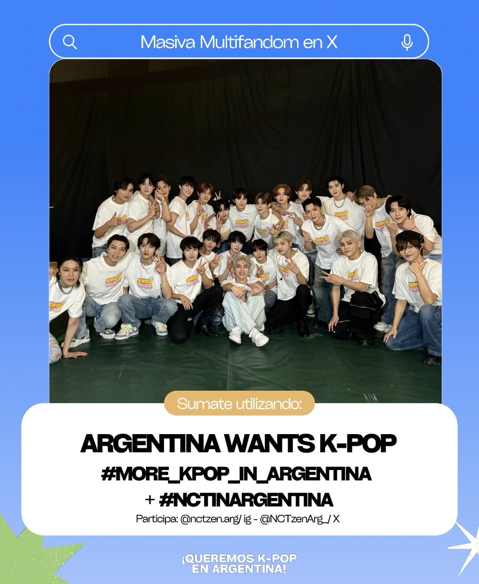 NCTzenArg_'s tweet photo. Czennie! 💚✨

Lxs invitamos a participar en una Masiva Multifandom para pedir más K-POP en Argentina! 🇦🇷

YA COMENZAMOS! Sumense a mostrar cuanto queremos a NCT en Argentina 💚✨

*ARGENTINA WANTS K-POP*
#MORE_KPOP_IN_ARGENTINA
#NCTinArgentina
@Startinyarg @StrayKidsArgFC https://t.co/DfdI4YOBQA