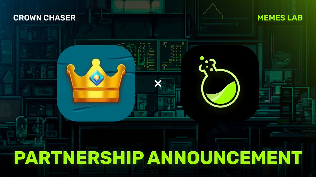 CrownChaserClub's tweet photo. We are honoured to announce our collaboration with @memeslabxyz 

Stay tuned for exciting updates as we embark on this journey together. https://t.co/goWHCDaTEd