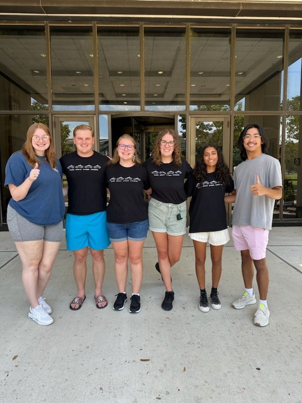 Introducing the 2024-2025 TASC Officers!

We have been getting ready for chases since the fall. Stay updated through Discord and our socials for upcoming chases! 

(From left to right):
Sabrina Servey, Connor Baldwin, Katherine Forson, Camrynne Ellis, Leah Mathews, Hoang Do