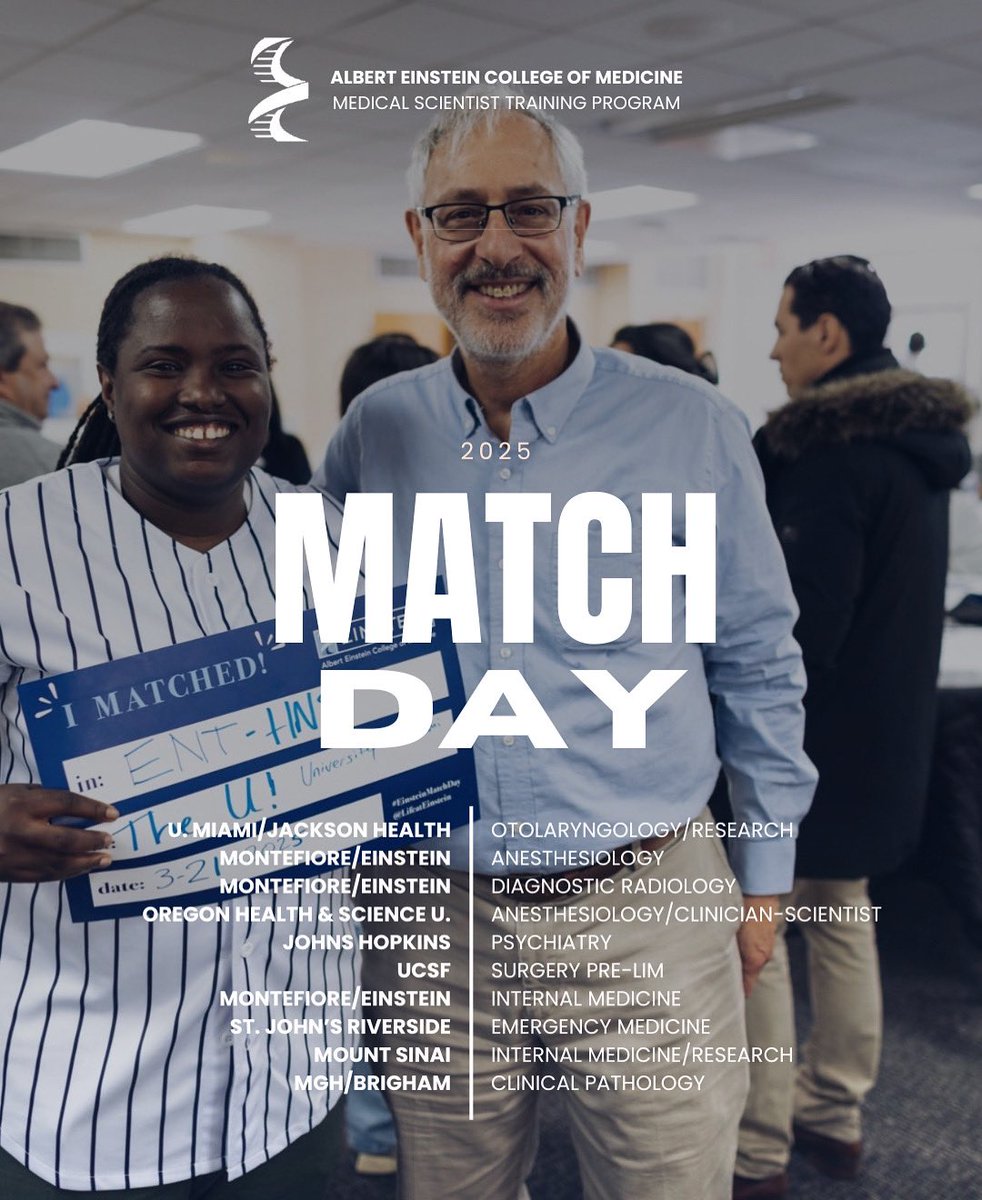 Congrats to our class of 2025 on a very successful match day!