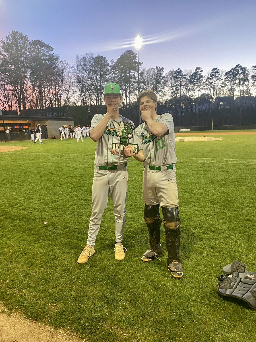 RoswellBaseball (@baseballroswell) on Twitter photo Nice Team Region W 2-0 at Lanier!!
Dawwwg of the day Nick Bakke was on the bump 6IP, 2H, 4Ks! Northenor got the save!
Other Dawwg Tuggle caught a great game. 2B, caught a runner stealing. <a href="/_treysmith1/">Trey Smith</a> with an RBI 1B. <a href="/VanceManenti/">Vance Manenti</a>, <a href="/Grant9Cook/">Grant Cook</a> , North, Aldy, Vogel with hits. Nice Team Region W 2-0 at Lanier!!
Dawwwg of the day Nick Bakke was on the bump 6IP, 2H, 4Ks! Northenor got the save!
Other Dawwg Tuggle caught a great game. 2B, caught a runner stealing. <a href="/_treysmith1/">Trey Smith</a> with an RBI 1B. <a href="/VanceManenti/">Vance Manenti</a>, <a href="/Grant9Cook/">Grant Cook</a> , North, Aldy, Vogel with hits.