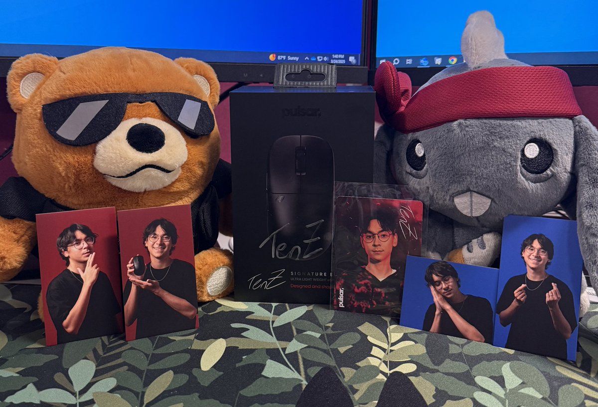 ashxtru's tweet image. shoutout to the best coworker ever for buying me the TenZ mouse 🥹💖 @hailcream