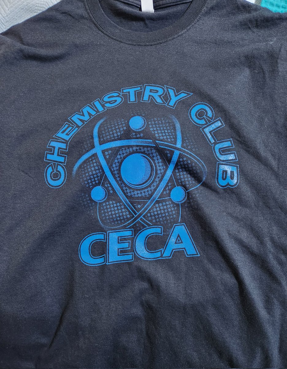 JoseLSilvaSmith's tweet photo. Huge thanks to Ms. @Falcon_CECA for these reactive Clint Early College Academy (CECA) Chemistry Club shirts! I’ll proudly wear them and keep the chemistry going! Thank you again! ❤️😉🫶 #ClintISD #CECAclint_isd #CECAChemistry #ScienceStyle https://t.co/pRbjvo9z4S