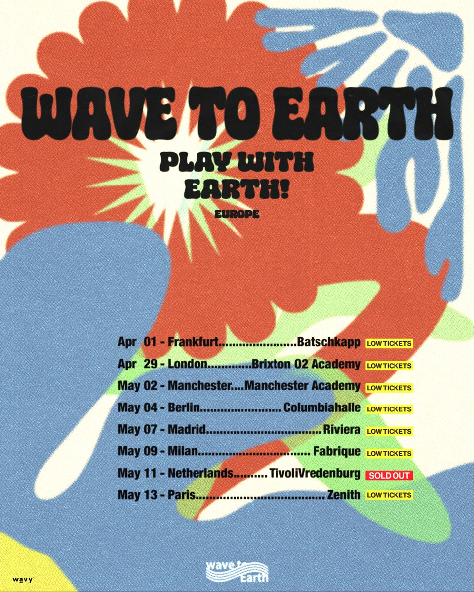 play with earth! Europe 🌊 Tickets are almost sold out! Grab yours now – bit.ly/wte_AErRI
See you soon, Europe! #wavetoearth