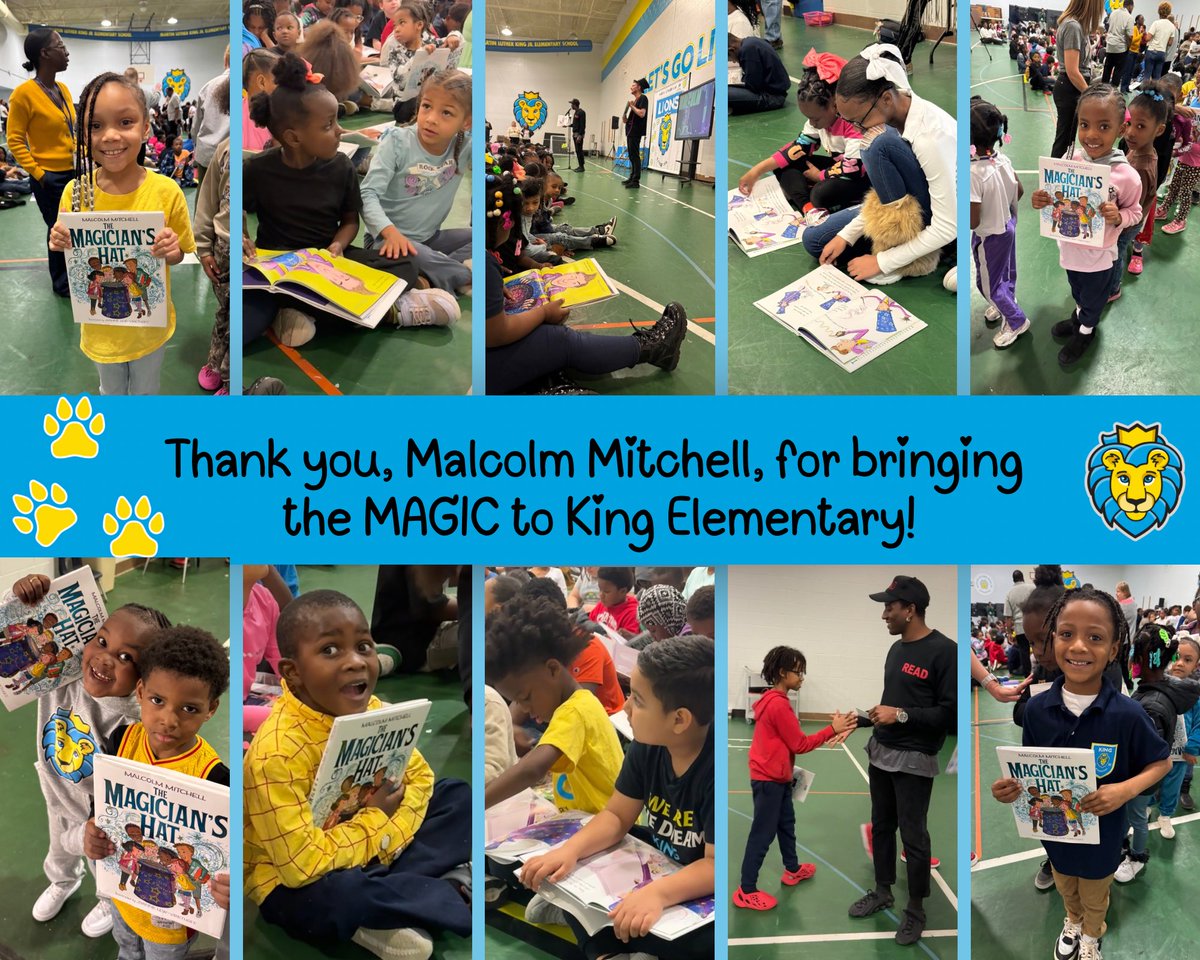 We loved reading with author and Super Bowl Champ, Malcolm Mitchell!