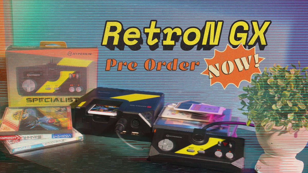 Hyperkin's tweet photo. Relive the Turbografx-16 & PC Engine era or dive into a whole new world of retro gaming! With features like Rewind, Quick Save, and more, you can play your way without the frustrations.
🔥 Pre-order NOW! 🔥 https://t.co/DSo5DntSnv
#RetroNGX #TurboGrafx16 #PCEngine #RetroGaming https://t.co/8b52HyE49q