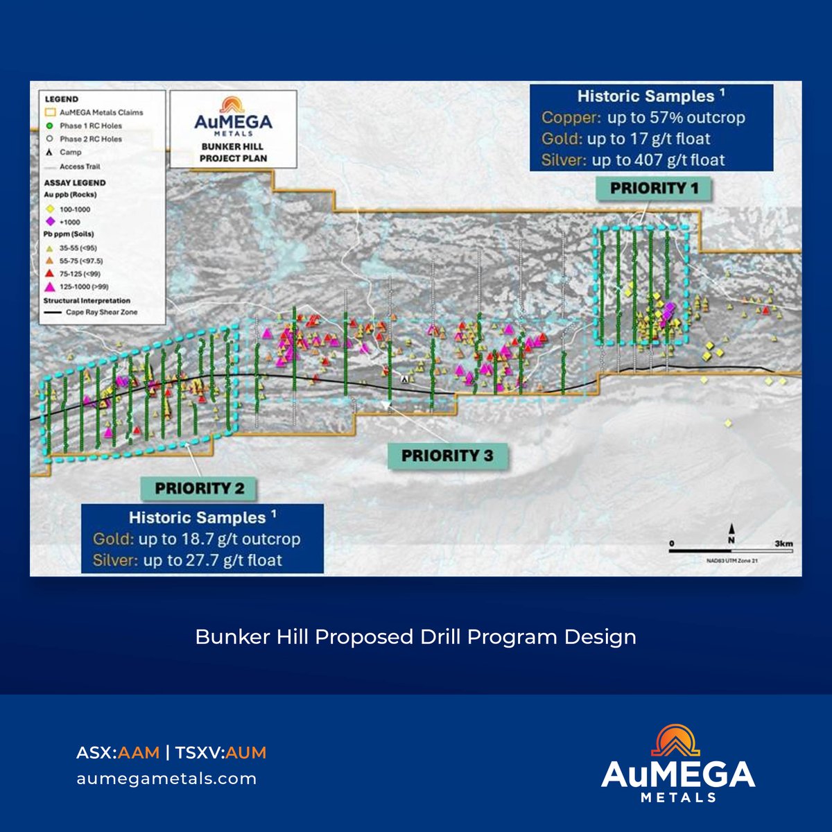 $AAM has begun its 2025 winter drill program at Bunker Hill located along the Cape Ray / Valentine Shear in Newfoundland &amp; Labrador Canada.

5,000-7,500m of RC #drilling as well as 5,000-6,000m of diamond drilling is planned across 3 priority areas.

More: loom.ly/OovHoXk