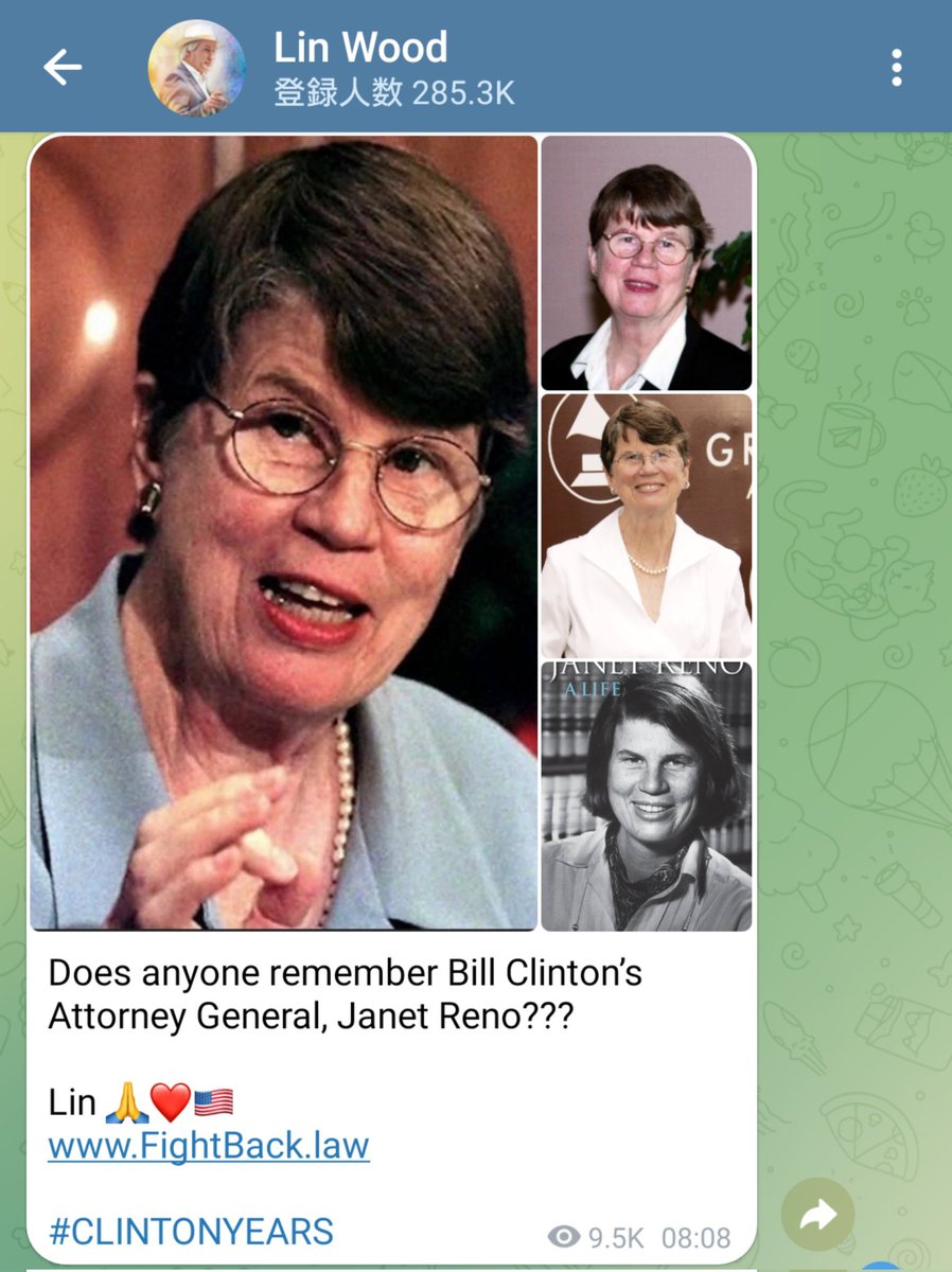 yoshikoo00's tweet photo. Does anyone remember Bill Clinton’s Attorney General, Janet Reno???
Lin 🙏❤️🇺🇸
https://t.co/uEz30RCuDD
#CLINTONYEARS https://t.co/OWMIpSK5Ee