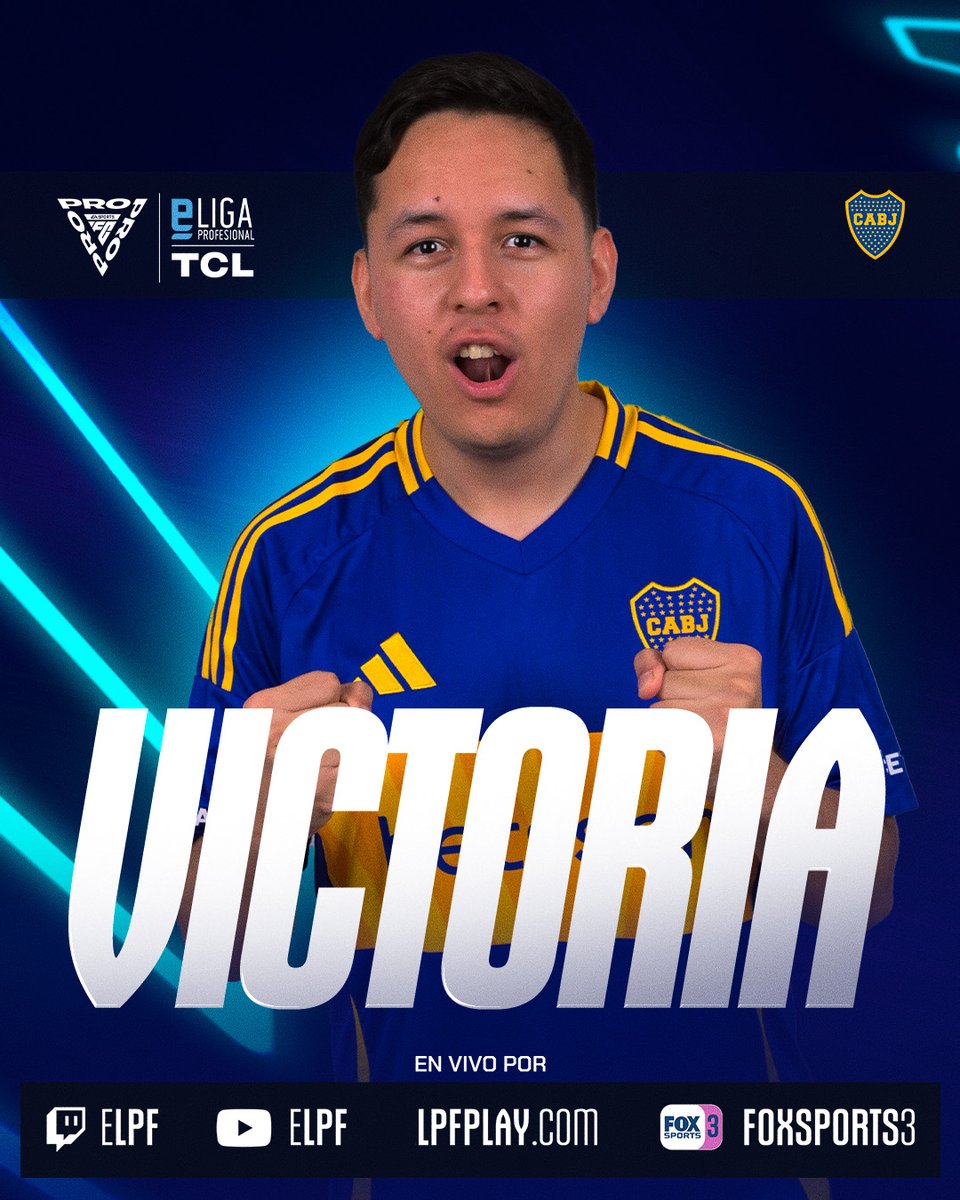 eLPF TCL (@elpf) on Twitter photo GANÓ BOOOOCAAAAAA 🔵🟡
<a href="/CharlyHuman/">CharlyHuman</a> (<a href="/BocaJrsOficial/">Boca Juniors</a>) venció 4-2 a <a href="/jpinola25/">jpinola_</a> (<a href="/CAIesports/">C. A. Independiente eSports</a>) en el clásico y suma de a 3pts para buscar la ansiada clasificación a Playoffs⚔️
#eLPFTCL 🏆 GANÓ BOOOOCAAAAAA 🔵🟡
<a href="/CharlyHuman/">CharlyHuman</a> (<a href="/BocaJrsOficial/">Boca Juniors</a>) venció 4-2 a <a href="/jpinola25/">jpinola_</a> (<a href="/CAIesports/">C. A. Independiente eSports</a>) en el clásico y suma de a 3pts para buscar la ansiada clasificación a Playoffs⚔️
#eLPFTCL 🏆