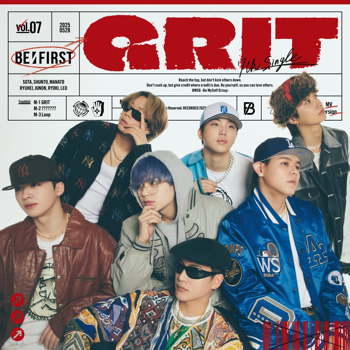 ジャケ写カッコいい‼️✨

befirst.tokyo/news/grit/

#BF_GRIT
#BEFIRST <a href="/BEFIRSTofficial/">BE:FIRST</a>