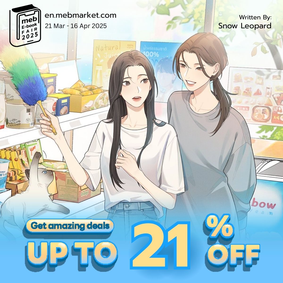 LunarwriteMeb's tweet photo. Wan thought running her family’s grocery store would be straightforward—until she met Maewnam, the customer who keeps messing with her heart! 

#TheWhaleStore 
By @SLeopard27

now 21% off on #meb until April 16!
https://t.co/UUG27xnQrJ

#คุณวาฬร้านชำ https://t.co/tvrZiS2gga