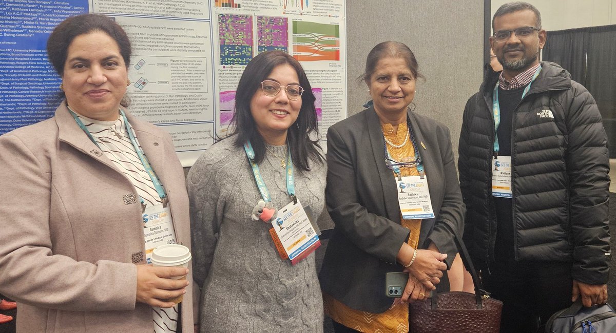 Grateful to be in the company of phenomenal #Gyn #Pathologists- Dr Radhika Srinivasan (PGIMER), Dr Mahfooz Mohamed <a href="/oncopathmmb/">Mahfooz Basha Mohamed</a> (UCL, NHS), Dr Sumaira Qayoom (KGMU) <a href="/TheUSCAP/">USCAP</a> #USCAP2025