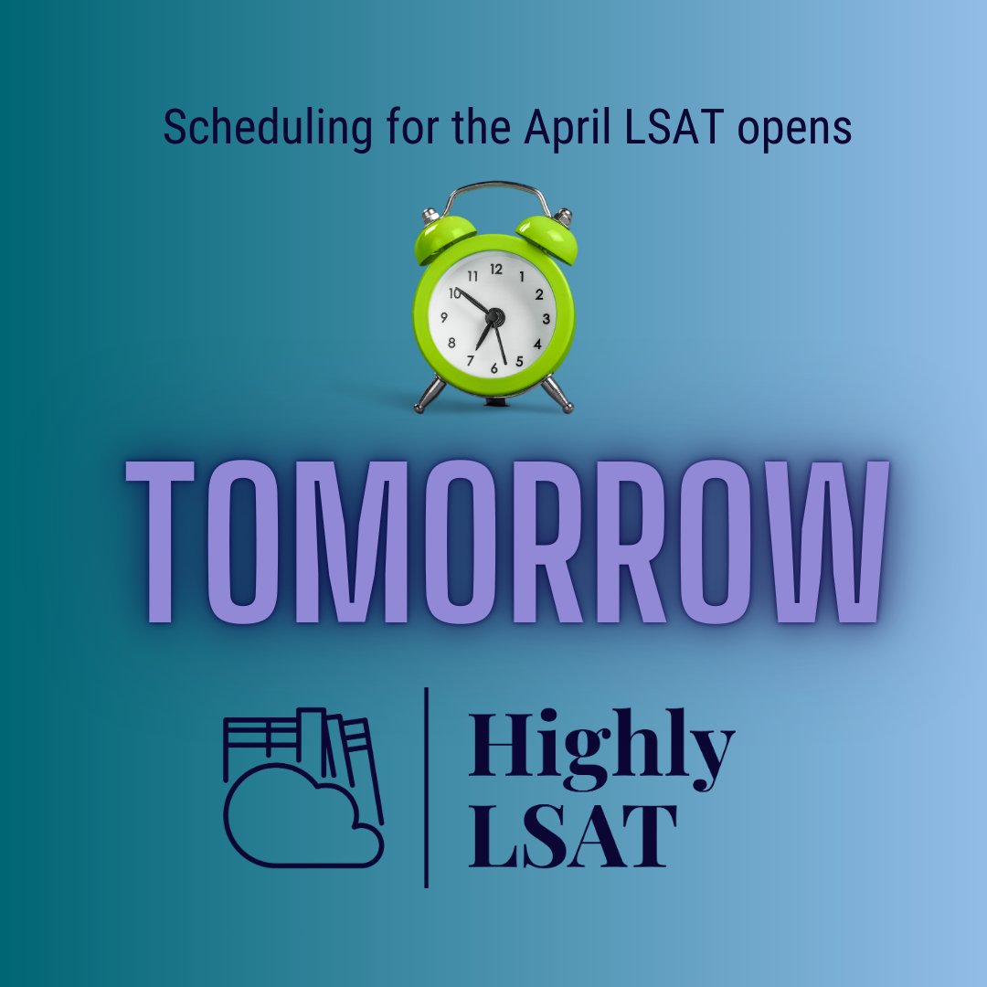 Highly_LSAT's tweet image. Hey future LSAT champs! Make sure you wake up early tomorrow morning and grab that spot you’ve been eyeing!
#lsat #highlsatscore #lsattestdates⁠ #lsatprep #lsatpreparation #prelaw #prelawstudents #lsattutor #lsatinstructor #freeLSAT #freeLSAThelp #freeLSATclass #freeLSATevent ⁠