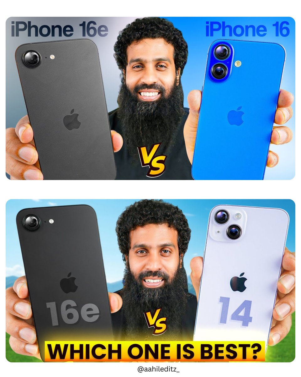 aahileditz81's tweet photo. Showcasing my recent comparison thumbnail designs 🔥
For @nawabnabeel
#Thumbnails #YoutubeThumbnail #ThumbnailDesigner #Thumbnail #Tech #Technology #PhoneReviews #TechReviews https://t.co/03UoBImTBl