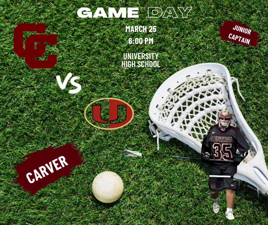 3/25 Gameday WCC @ University  face-off 6:00pm!