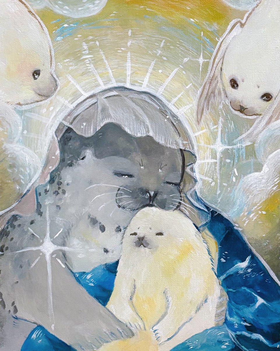 pm_nw5's tweet image. 🫧アザラシに幸多きことを願って🦭໒꒱🫧