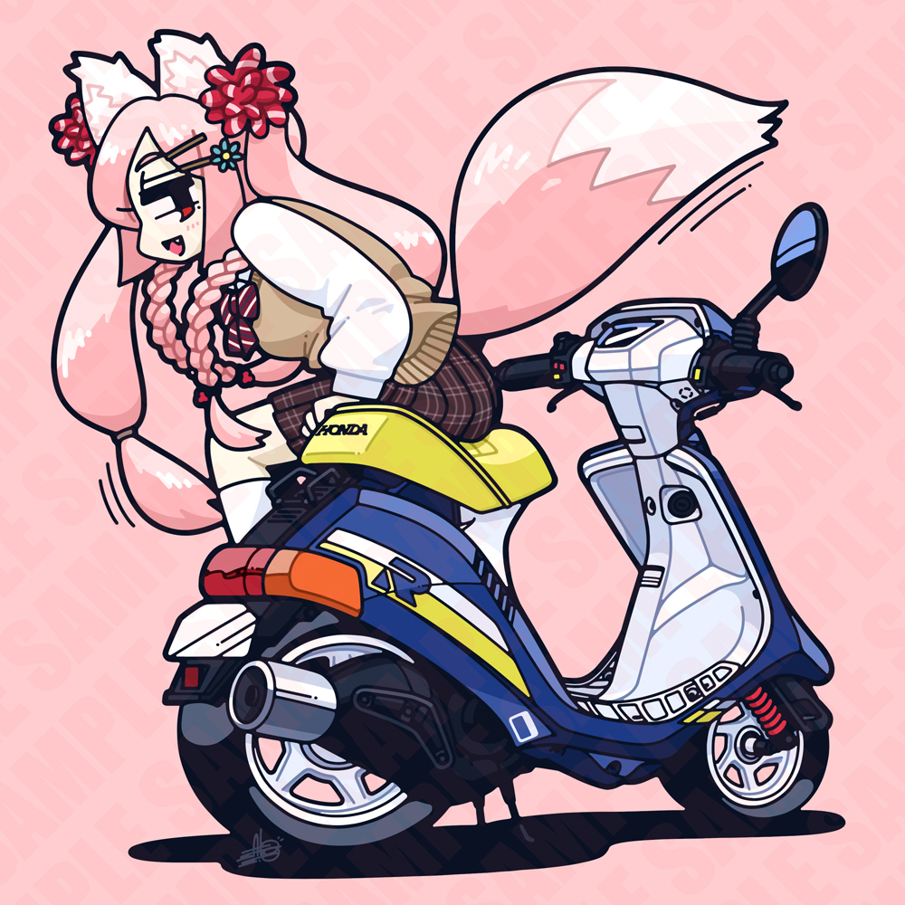 ー ご依頼イラストの紹介 ーモデル車種 / ホンダ DJ・1 ご依頼いただき