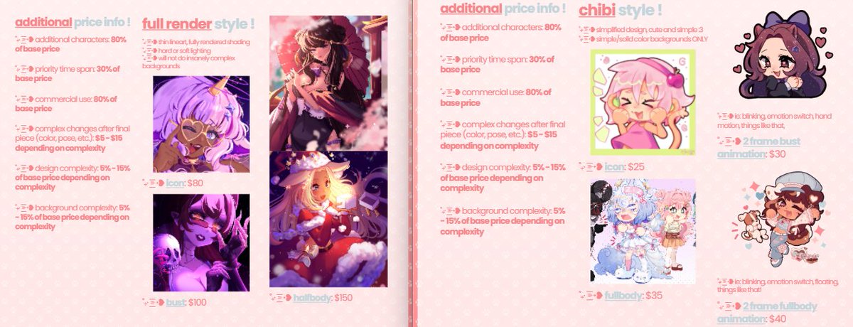 soliotude_twt's tweet image. 🩷all comm types are open!
🦴please make sure to read my info and tos before inquiring!
🐶dm if interested!
🩷carrd link in bio for info, workflow, waitlist, tos, additional price info, examples, and more options!
🐾rts are appreciated!