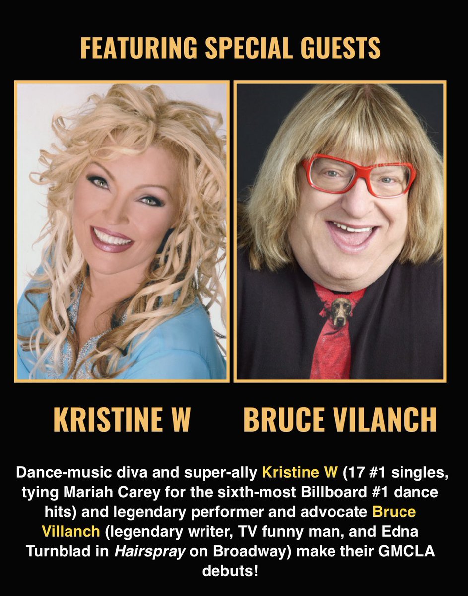 Los Angeles California!!! Here we come! So thrilled to announce that I will be joining the Gay men’s Chorus of Los Angeles for their June 21st and 22nd “Dancing Queens” show at the fab Saban Theater!

Purchase your tickets at gmcla.org/dancingqueens

See you there!!! Xo KW