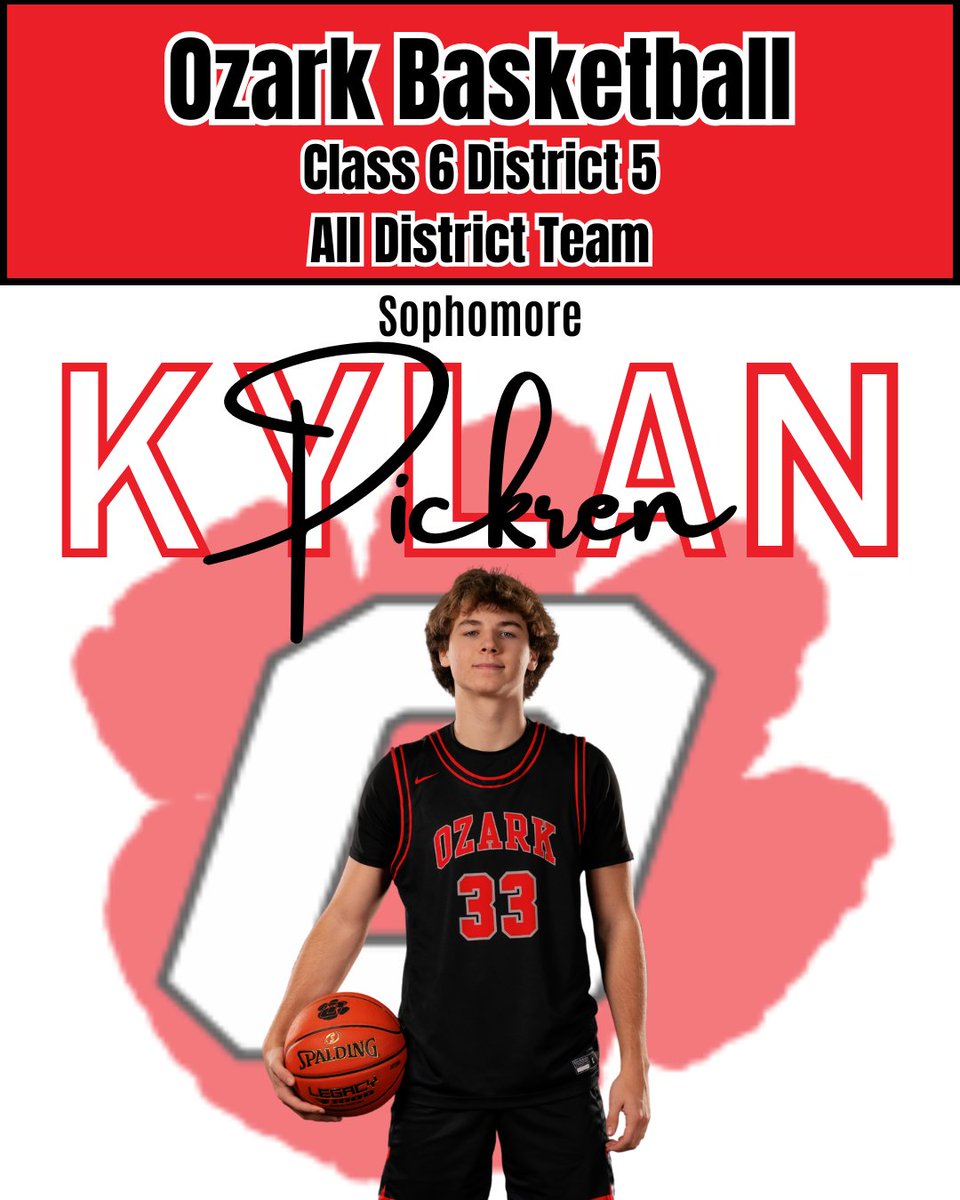 Congrats to Kylan for making the all district team!