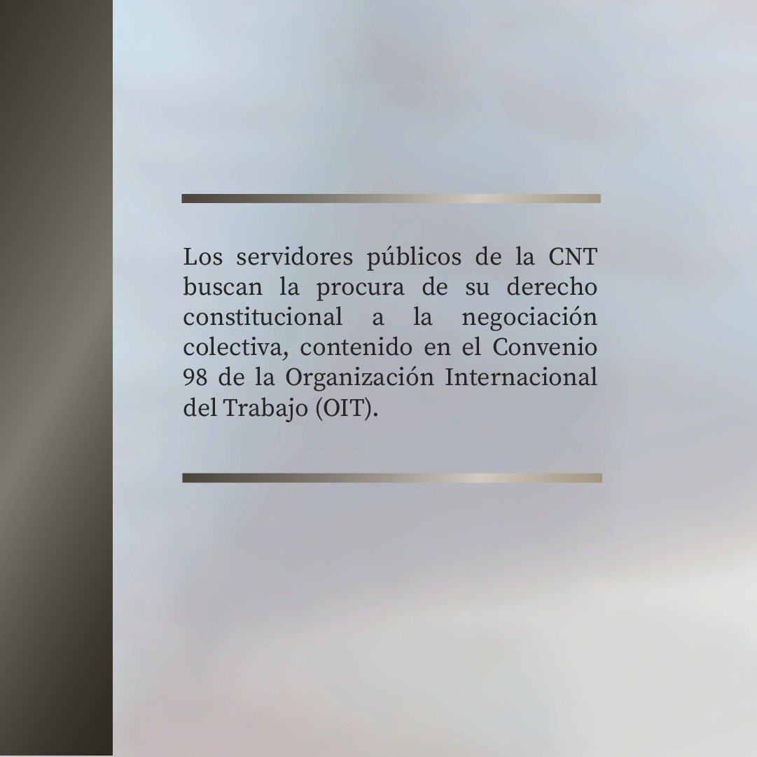 GabrielRomerotw's tweet photo. ⚖️Los servidores de las empresas públicas  estan amparados por  El Convenio 98 de la Organización Internacional del Trabajo  OIT que es norma constitucional.                                                                                                                                                                                                                      @CorteConstEcu #DefensaLaboralCNT *
#ExpertoLaboral Te lo cuento...⬇️