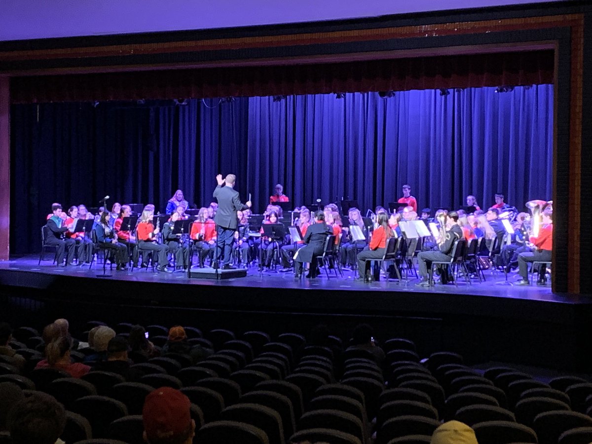 It’s been a crazy couple of days. MS Music Festival Friday….HS Conf. Honor Band Monday!  Hold on, we’re just beginning.  Jazz Festival, Musical, Combined Concert up next. #greatmusic #greatkids #bandrocks #aurorahuskies