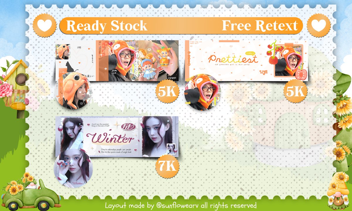 sunflowearv's tweet image. Boleh bantu repostnya? maacii! 🫶

[FLASH SALE 25/03 SAMPAI JAM 23.59]

Flo mau FS 11 layout Jisoo, Winter &amp;amp; Wonyoung di bawah ini. Harga sudah tertera, bisa QRIS, bisa buat booking GA/Sponsor maksimal untuk 28 Maret. Kalo berminat bisa dm aku yaa 😍🌻

#zonauang