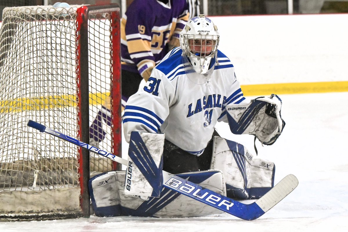 LSICadetHockey's tweet image. Congratulations to our 2024-2025 Times Union All-Stars: 
Senior Goalie Carter Irving: First Team
Senior Forward Michael Nocera: Second Team @lasallecbc @Sec2hockey 🔵⚪️