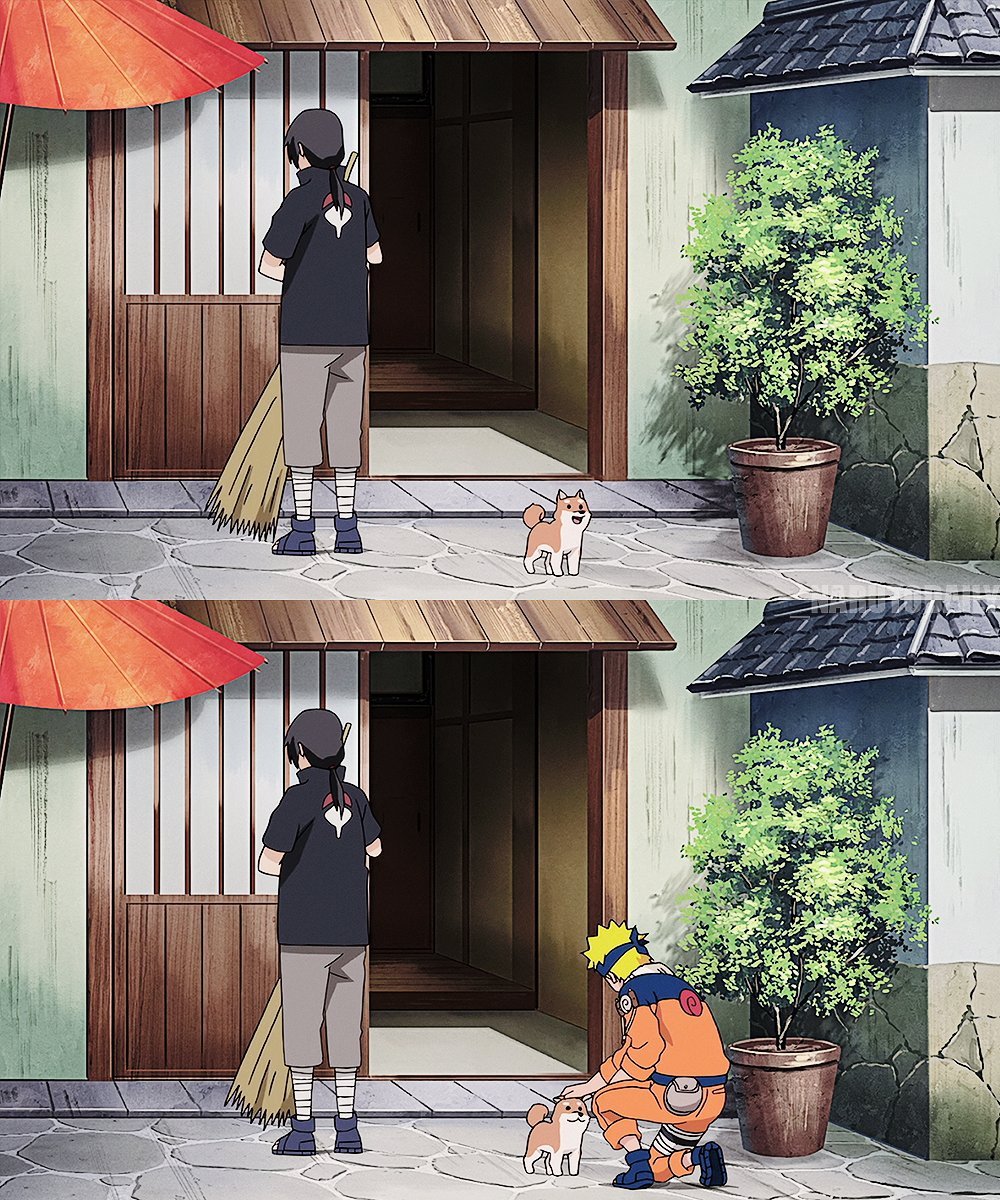 Naruto Shippuden (432) - Itachi, Naruto and Shiro.
