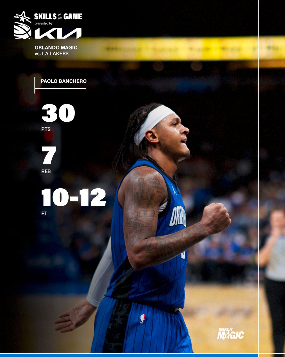 OrlandoMagic's tweet image. 13th straight game with 20+ points for P5 🔥