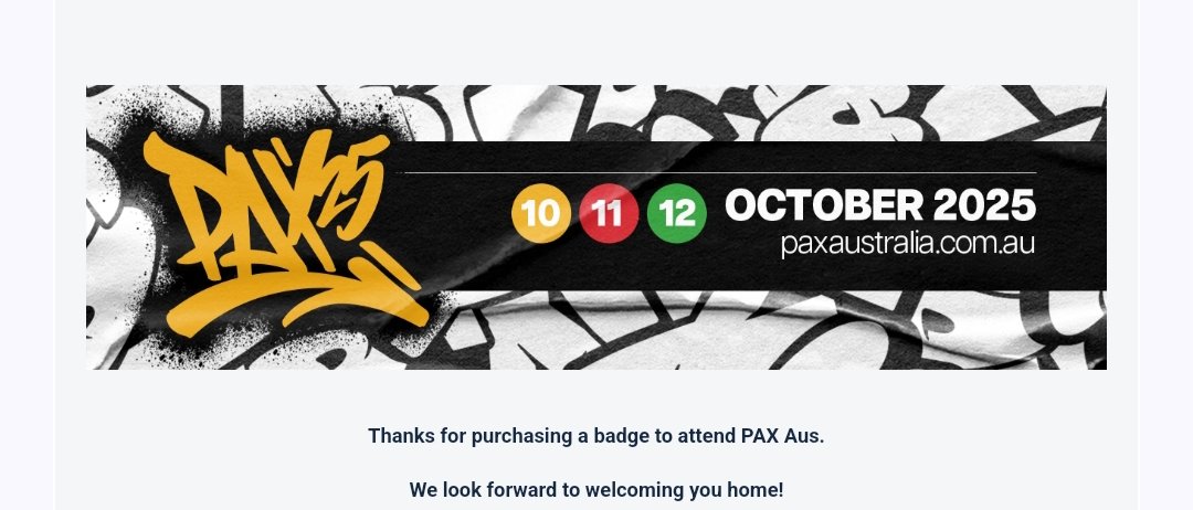 Sickturbomouse's tweet image. #pax2025 here I come @PAXAus