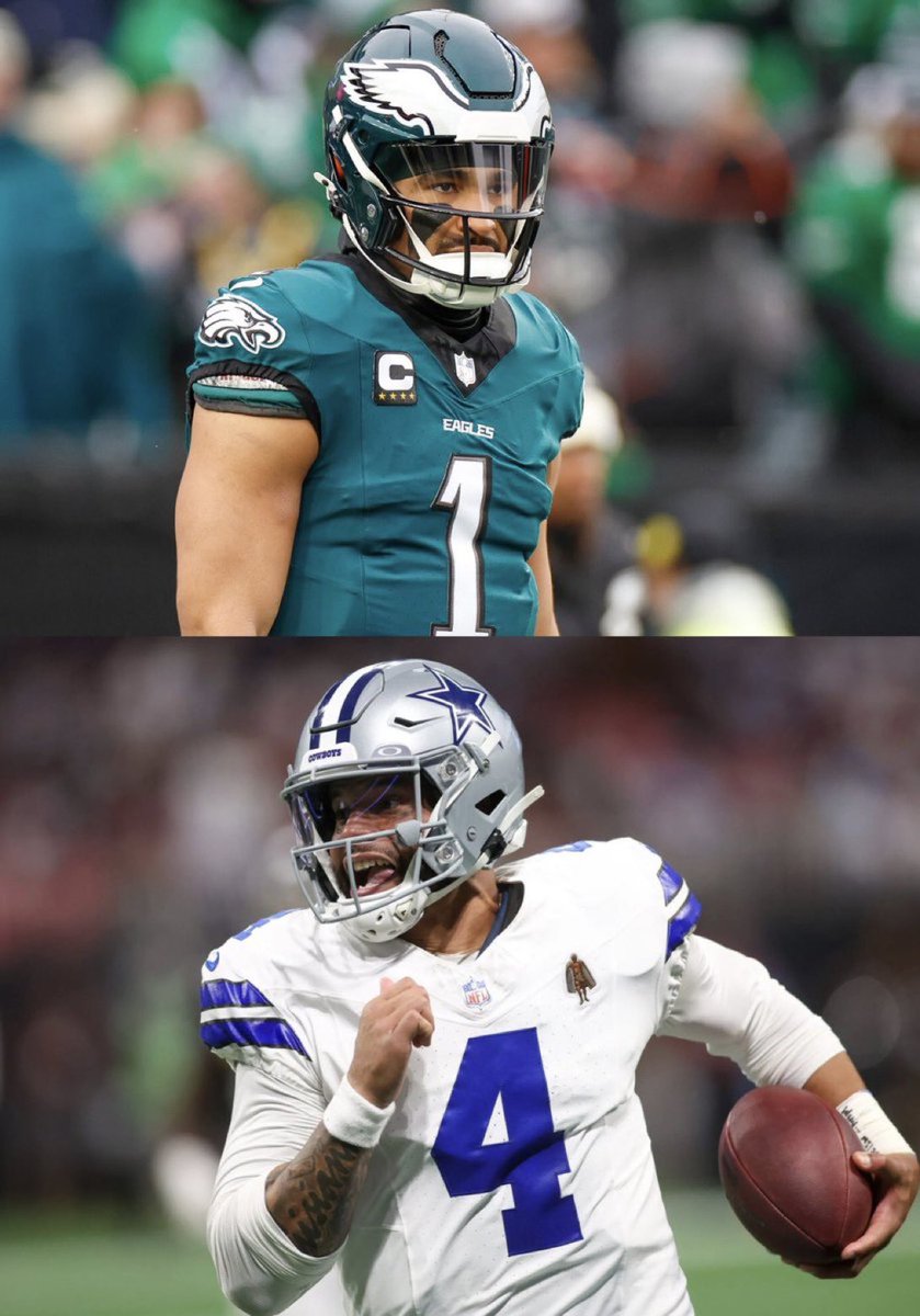 WHO WOULD YOU RATHER AS YOUR QUARTERBACK NEXT SEASON…?

DAK PRESCOTT OR JALEN HURTS

❤️ for Dak Prescott 
🔁 retweet for Jalen Hurts