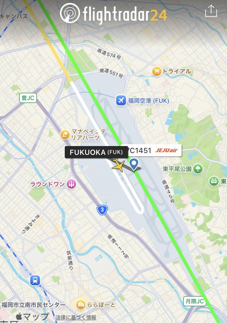 sh60j121's tweet image. その4

#チェジュ航空(#JJA #7C)1451便:#B737-8AS(#HL8090))。

ゴーアラウンドしてのB滑走路降り。

#福岡空港 #RJFF #FUK