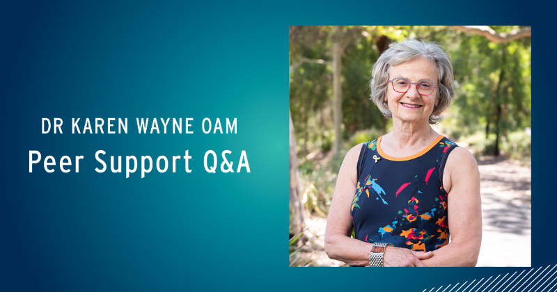 amavictoria's tweet photo. Dr Karen Wayne OAM is a GP who has worked in general practice and aged care. She has been a volunteer with the Peer Support Service for over a decade.
In the latest #VICDOC, we sit down with Karen for a Q&A on Peer Support: https://t.co/RIvTLqWuU8 https://t.co/VjWvK9KeIF