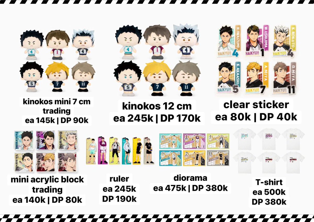 1320zip_'s tweet photo. Pre-Order Haikyuu Kinokos vol 2
#1320zip_PO 

Lineup:
— Iwaizumi
— Ushijima
— Bokuto
— Akaashi
— Atsumu
— Osamu

💵 sesuai foto
jika ada yg kurang jelas bisa langsung ditanyakan ya

*trading = random

🗓️ 12 April 2025 pk 15:00 WIB
✅️ Bersih INA
❌️ fee packing, admin oren
✈️ Rilis Des. ETA Jan-Feb 2026