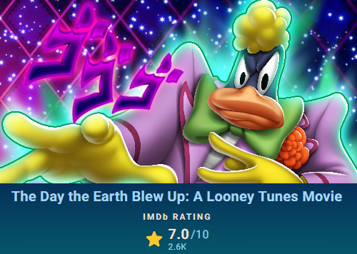MTro64's tweet photo. Excellent Work my friends! #TheDayTheEarthBlewUp is has now Beaten Disney in the ratings deparment and is now worse than DragonBall: Evolution. Regarded as the worst film in history. Snow White has now sunk to new lows and The Looney Tunes have kicked kiesters! https://t.co/hNtu4oG1Kl