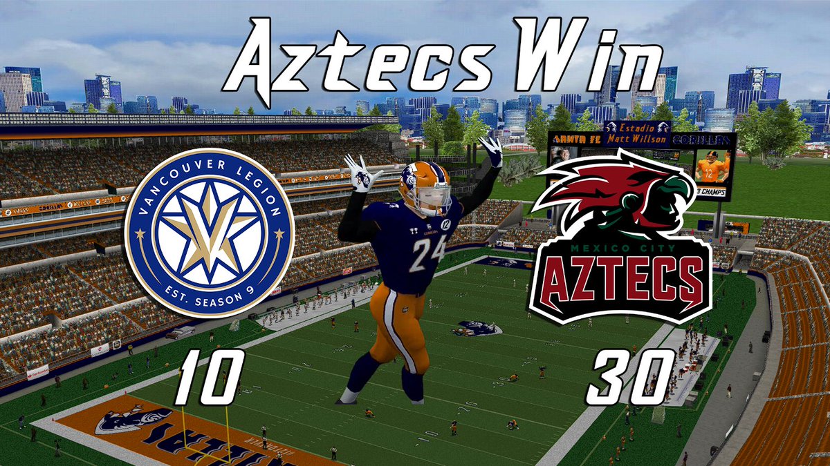 Mexico City Aztecs (@sflaztecs) on Twitter photo Aztecs at home dominate the leading scorers, holding them to 3 offensive points tonight!
<a href="/simulationfl/">Simulation Football League</a> <a href="/VancouverLegion/">Vancouver Legion</a> #AztecEmpire Aztecs at home dominate the leading scorers, holding them to 3 offensive points tonight!
<a href="/simulationfl/">Simulation Football League</a> <a href="/VancouverLegion/">Vancouver Legion</a> #AztecEmpire