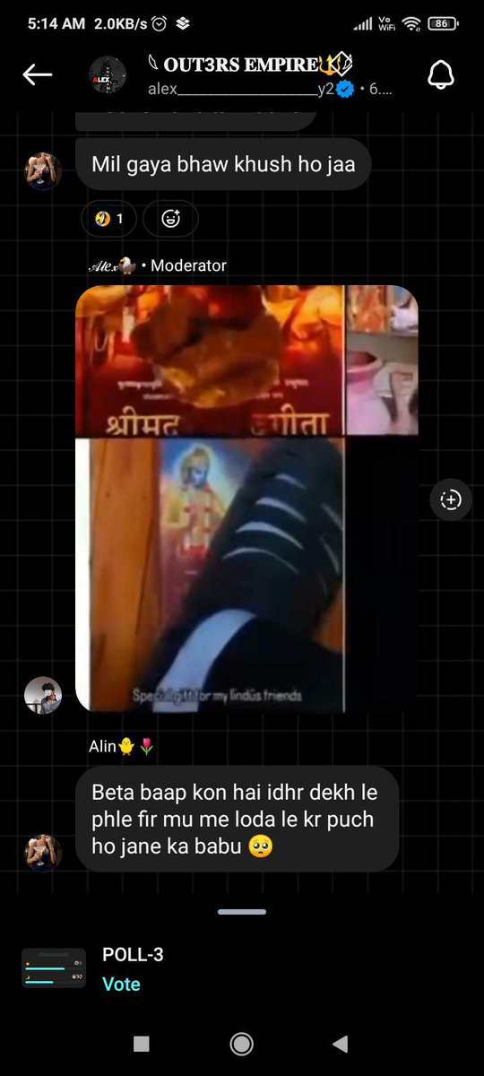 OfficialTeamPs's tweet photo. 🚨 REPOST TILL ARRESTED 🚨

An individual named Nikhil Seervi (IG: Alex) from Nayapura, Kota, Rajasthan has been openly abusing Sanātana Dharma & our deities on Instagram! Such hate cannot be tolerated!

Urging @KotaPolice @IgpKota @PoliceRajasthan to take strict & swift action under IPC 295A, 153A!

@OfficialTeamPs have Details ,Which We will Dm you..

➖➖➖➖➖➖➖➖➖➖➖➖➖➖

सेवा में  @KotaPolice @IgpKota @PoliceRajasthan  
आदरणीय महोदय, निखिल सीरवी ( #Instagram :  Alex) जो कि नयापुरा कोटा में रहता है उसके द्वारा इंस्टाग्राम पर सनातन धर्म और हमारे आराध्य  #श्रीराम पर अभद्र भाषा  में  टिप्पणी की 

इसकी डिटेल @OfficialTeamPs के पास है हम आपको DM कर देंगे कृपया इसे गिरफ्तार करे ।।

#UnitedHinduSena