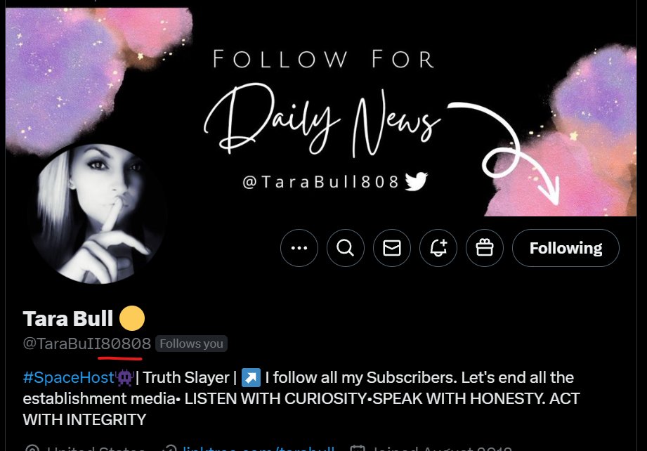b0bbylee's tweet photo. @TaraBull808 @TaraBull808 is this your account or another crypto scammer? https://t.co/0yMNlMULrg