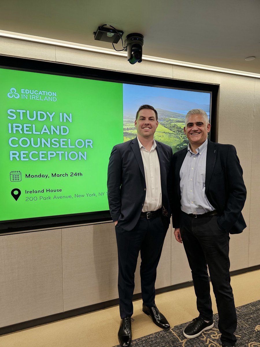 SETU Global (@setu_global) on Twitter photo SETU Global was represented tonight at the Counsellors event at Ireland House in New York. Many thanks to our alumnus, Pat Connaghan, for his participation in the session on the student experience in Ireland. <a href="/EduIreland/">Education in Ireland</a> <a href="/Entirl/">Enterprise Ireland</a> SETU Global was represented tonight at the Counsellors event at Ireland House in New York. Many thanks to our alumnus, Pat Connaghan, for his participation in the session on the student experience in Ireland. <a href="/EduIreland/">Education in Ireland</a> <a href="/Entirl/">Enterprise Ireland</a>